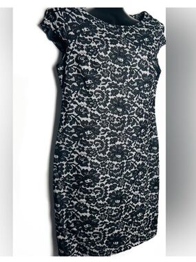 Tommy Hilfiger Black & White Lace Dress NWOT